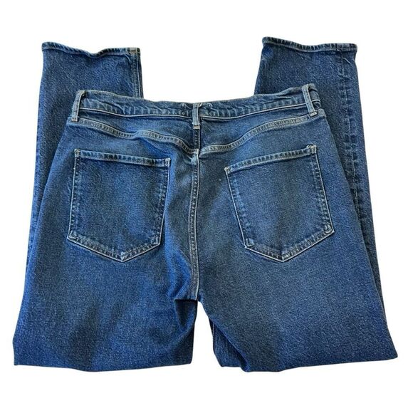 AGOLDE Riley Long Blue Denim Slim Fit Ankle Jeans, 32 - Picture 5 of 11